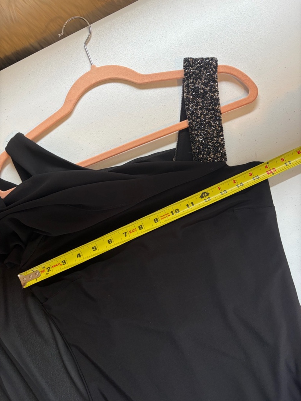 Frank Lyman Design Black Tie Chiffon Wedding Guest Evening Dress Long Size 4 - Picture 13 of 13